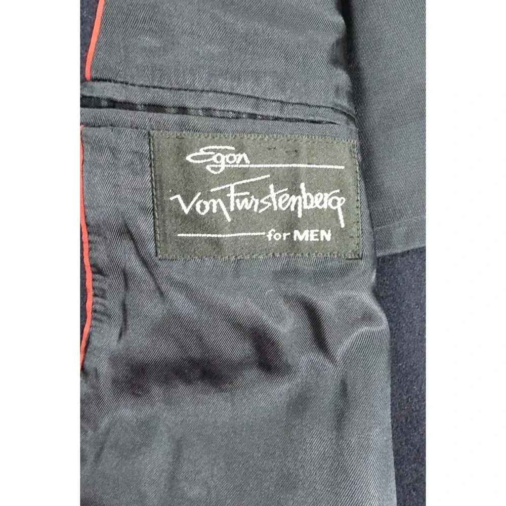 Egon Von Furstenberg‎ Blazer Men's 42R Blue Two Button